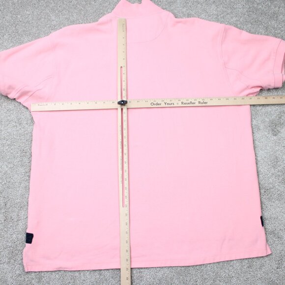 Orvis Signature Polo Shirt Mens 2XL XXL Pink Split Hem 100% Cotton Short Sleeve - Picture 11 of 14
